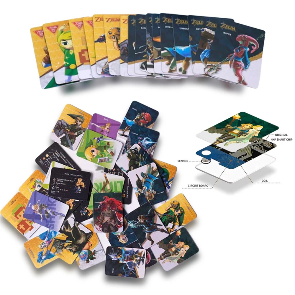 Musical Instrument Zelda - Cartes de jeu NFC grandes/mini, cartes