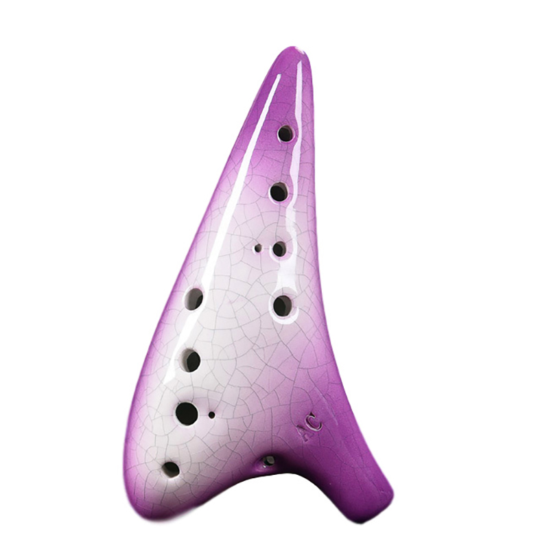 Musical Instrument Zelda - Ocarina en céramique violette 12 trous