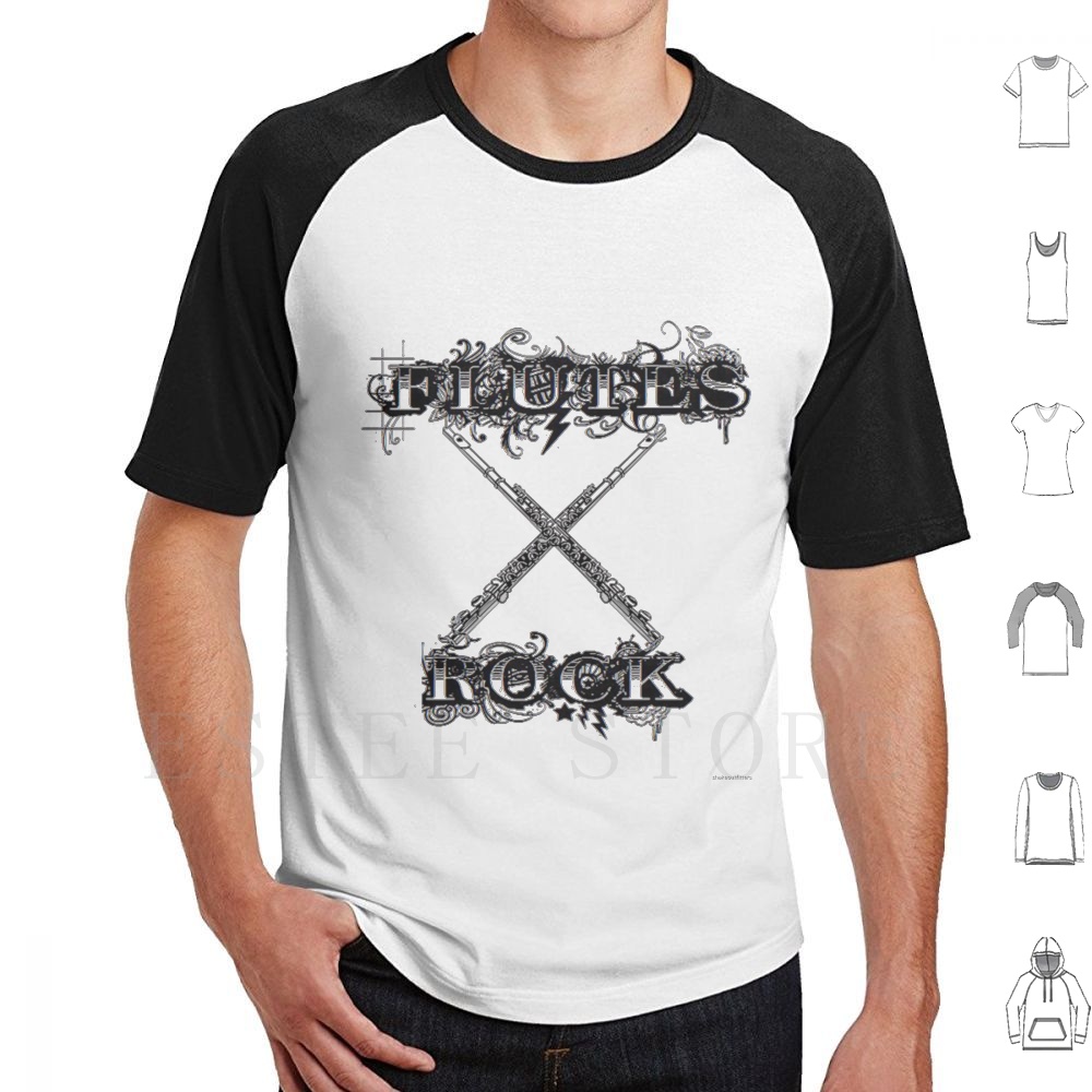 Musical Instrument Groups - Flûtes Rock t-shirt coton hommes bricolage