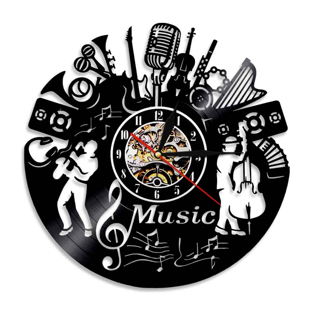 Horloge murale en vinyle LP de - Musical Instrument Groups avis et prix