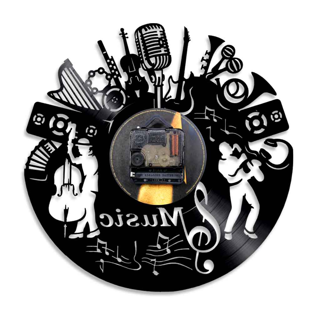 Horloge murale en vinyle LP de - Musical Instrument Groups avis et prix