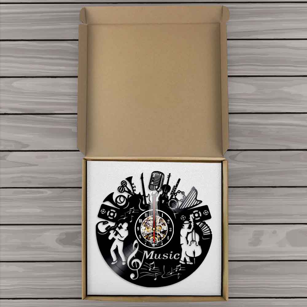 Horloge murale en vinyle LP de - Musical Instrument Groups avis et prix
