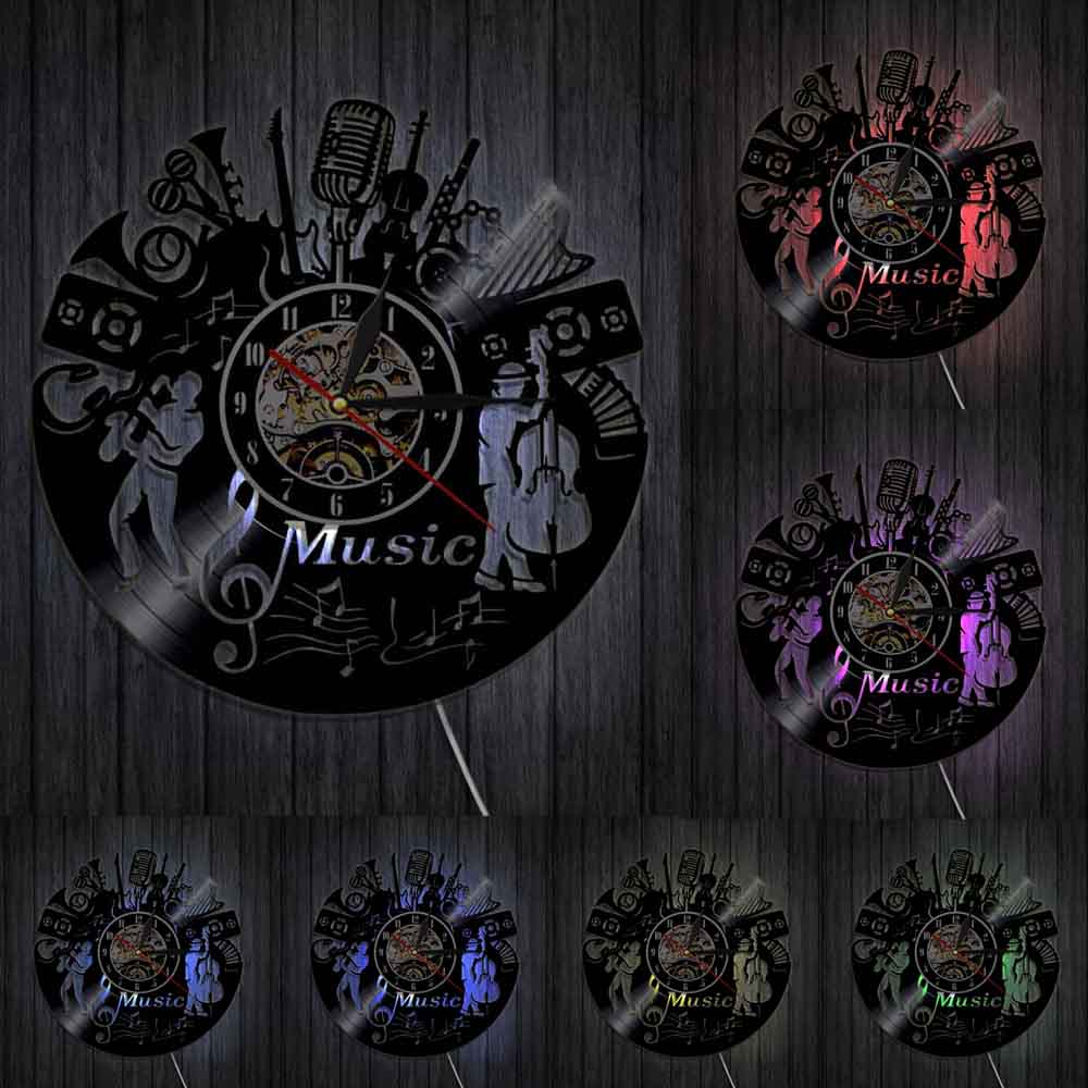 Horloge murale en vinyle LP de - Musical Instrument Groups avis et prix