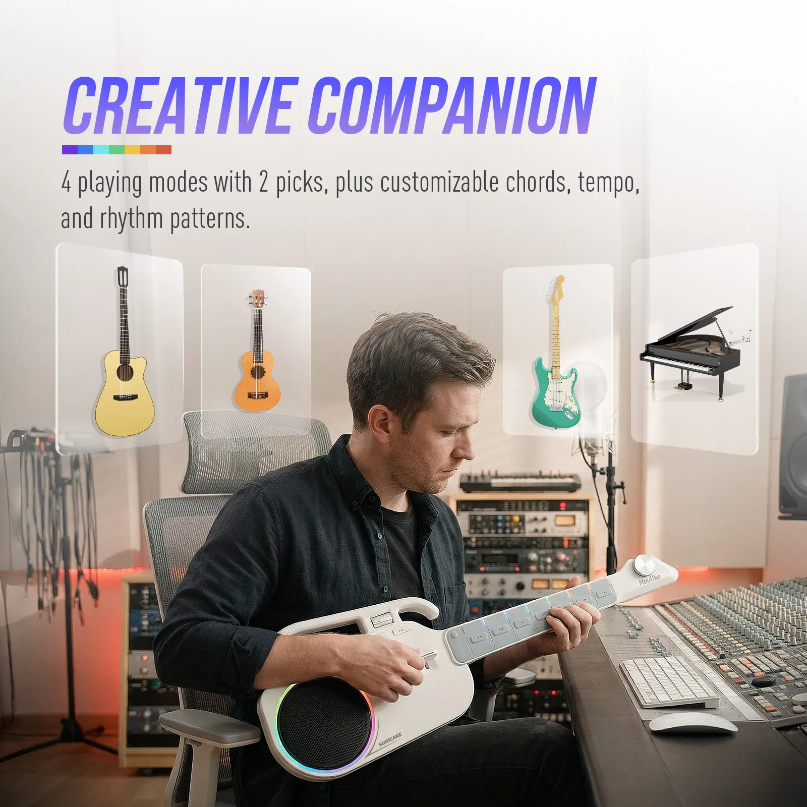 Guitare électrique sans cordes - Electric Guitar Beginner avis et prix
