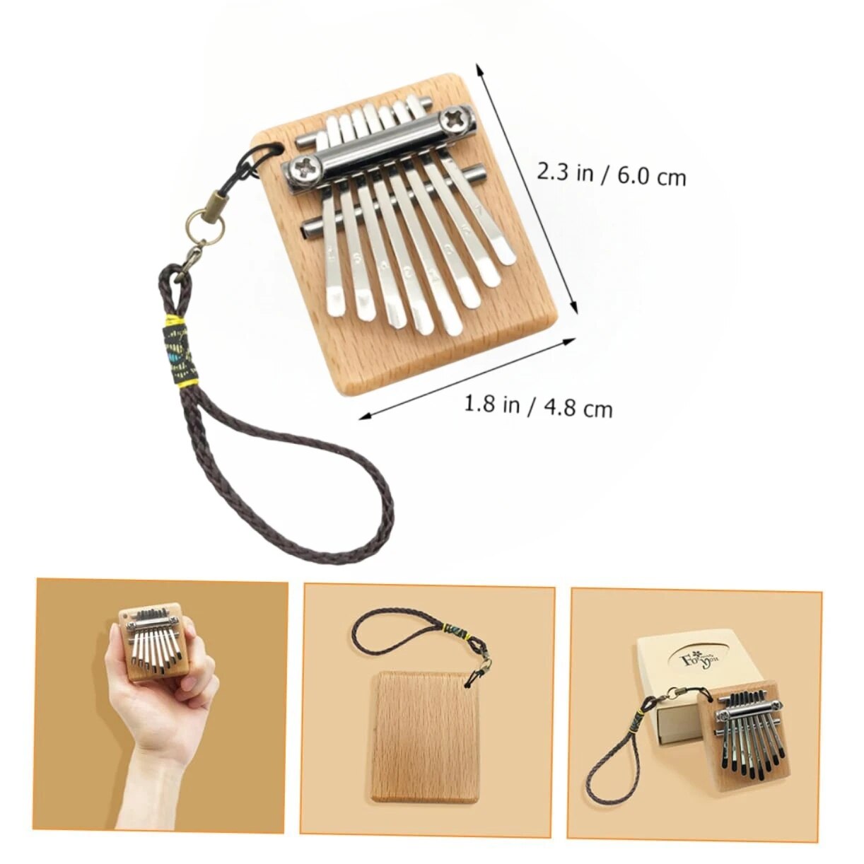ATA WAYER-Mini Kalimba à 8 tou - Musical Instrument African avis et prix