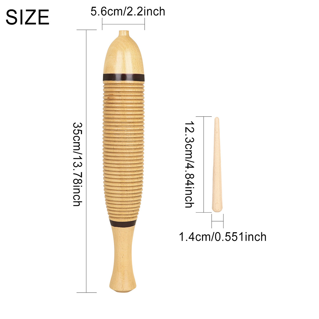 Guiro en bois de 35 cm, instru - Musical Instrument Groups avis et prix
