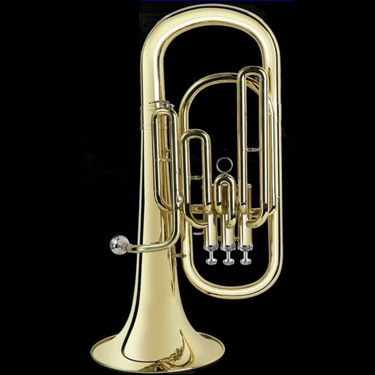 Euphonium en Sib laqué or, 3+1 - Musical Instrument Euphonium avis et prix